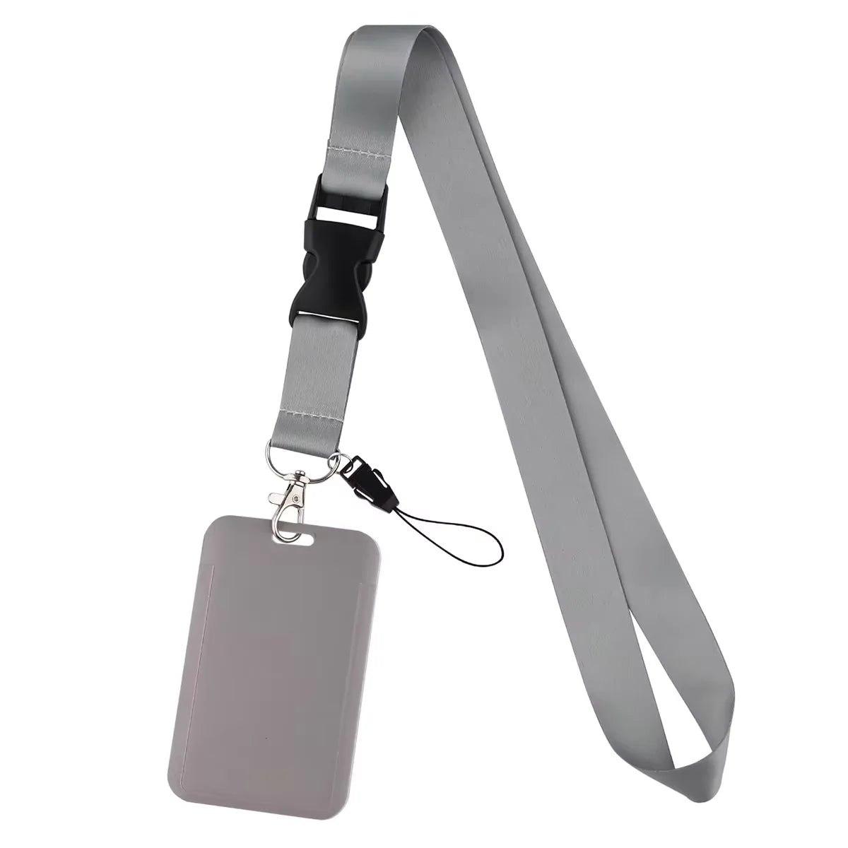 New Pure Lanyard Keychain ID Card Holder