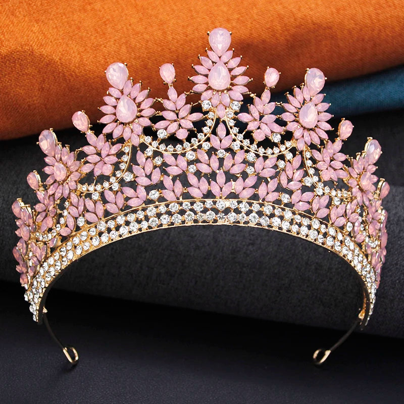 New Crown Royal Queen Tiaras and Crowns Wedding Hair Jewelry