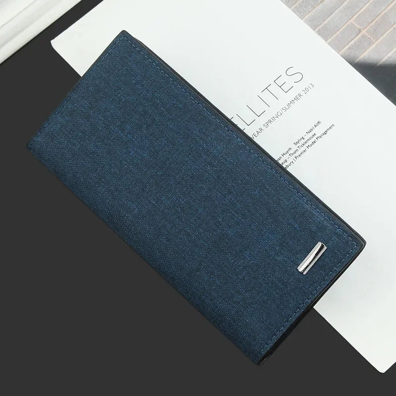Lässige lange, dünne Clutch aus Segeltuch für Männer