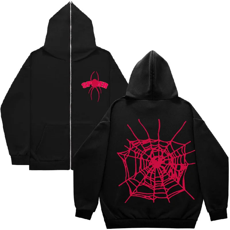 Neuer V-Star Vizion Cobweb Dark Hip Reißverschluss-Kapuzenpullover