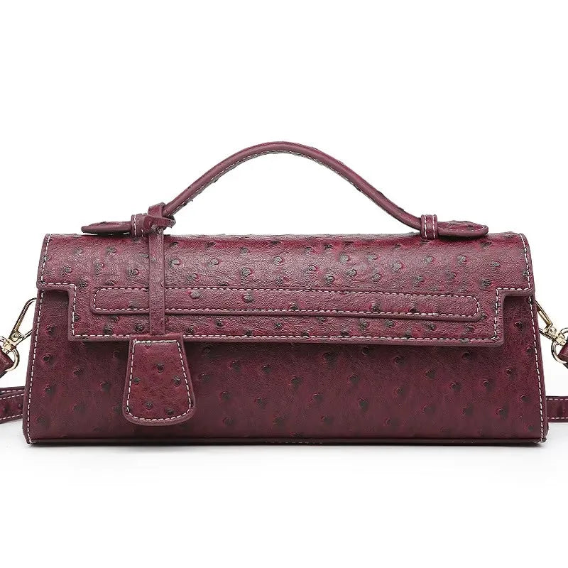 Rechteckige Handtasche mit Schlangenmuster