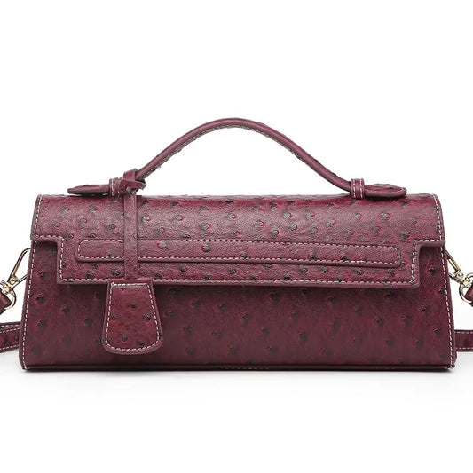 Rechteckige Handtasche mit Schlangenmuster