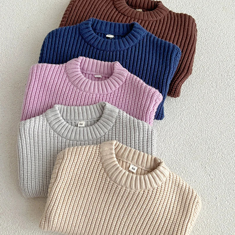 Kids Cotton Soft Winter Long Sleeve Pullover Tops