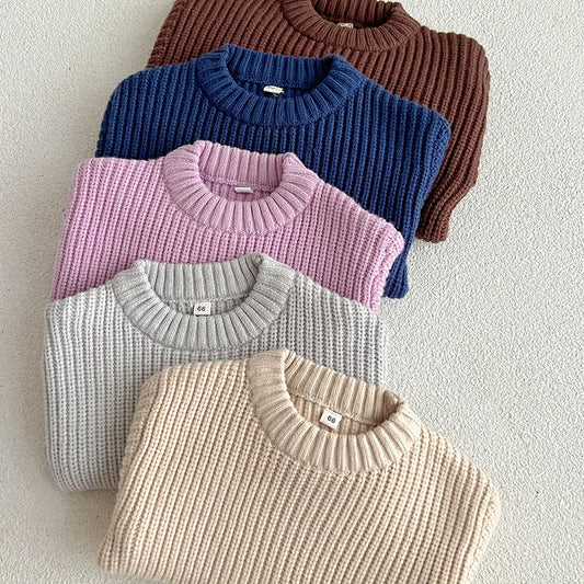 Kids Cotton Soft Winter Long Sleeve Pullover Tops