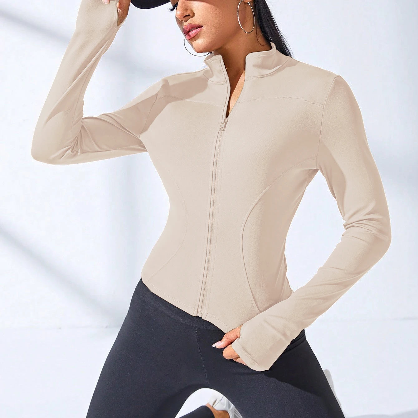 New Body Sculpting Zipper Yoga Jacket