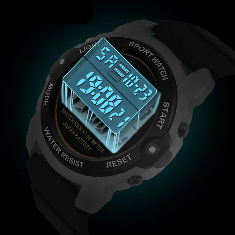 Women Fashion Casual Waterproof LED Digital Watch