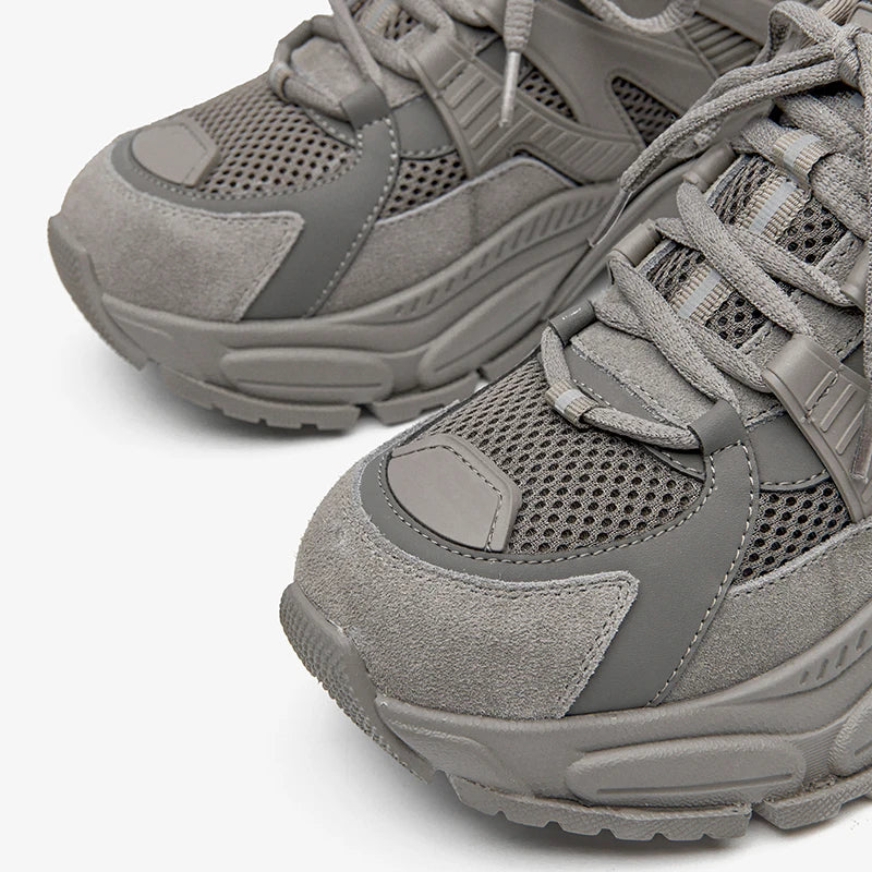 Atmungsaktive Schuhe aus Mesh in Volltonfarbe für Damen