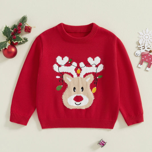 Christmas Knitted Baby Girls Sweaters