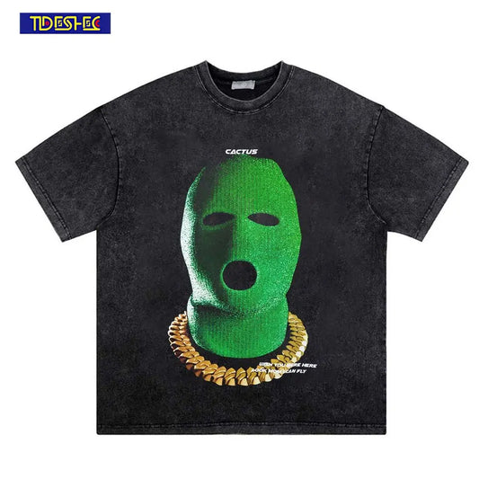 Übergroßes T-Shirt für Männer im Harajuku-Stil