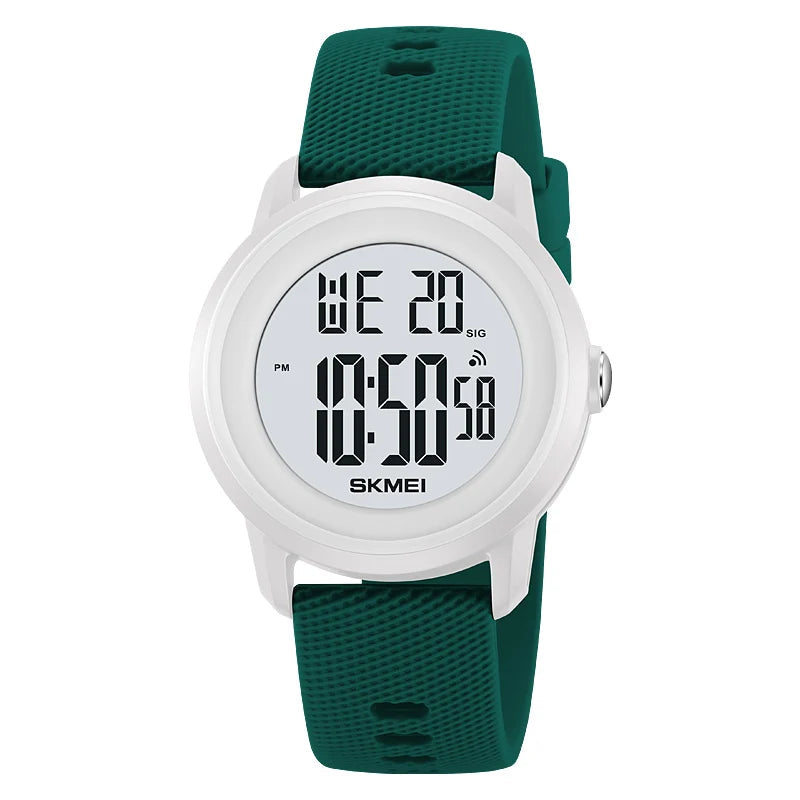 Women Waterproof Sports LED Display Wristwatches