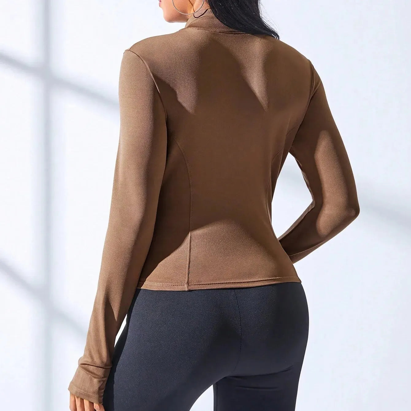 New Body Sculpting Zipper Yoga Jacket
