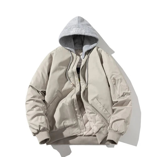 Herbst Winter Pilot Militär Solide Bomberjacke