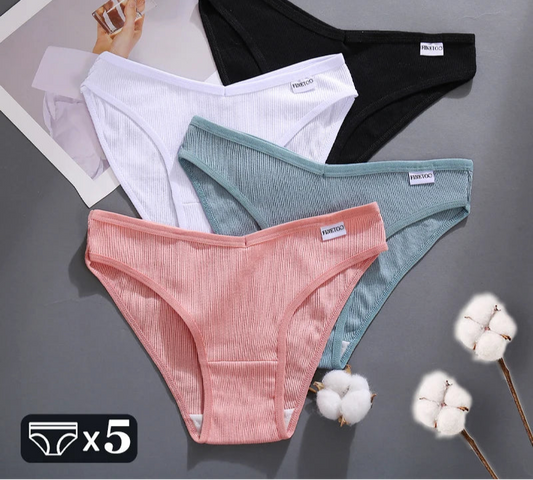 Women Sexy V Waist Plus Size Briefs Low-Rise Comfortable Lingerie