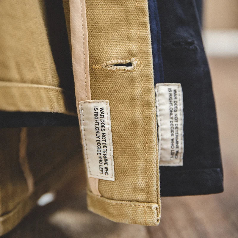 Ärmellose Vintage-Jagdjacke in Khaki für Herren