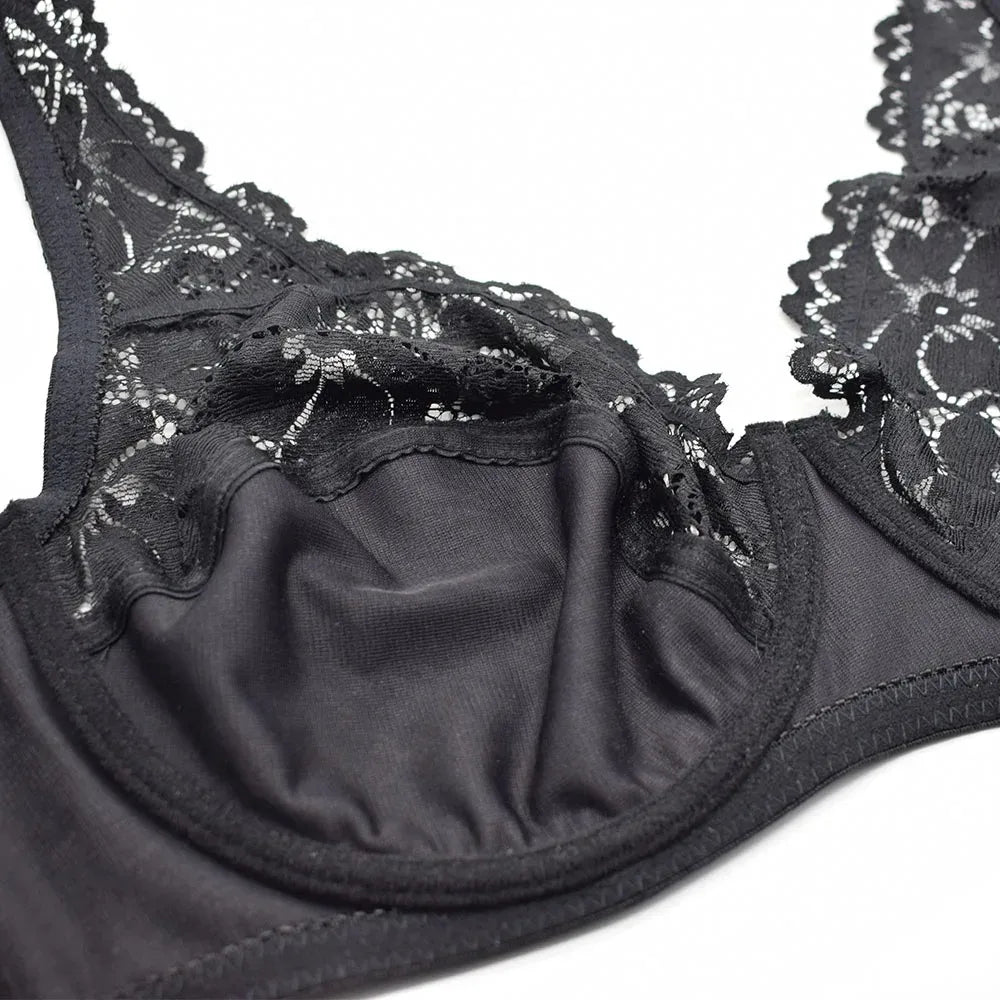 Women Plus Size Bra See Through Sexy Lingerie