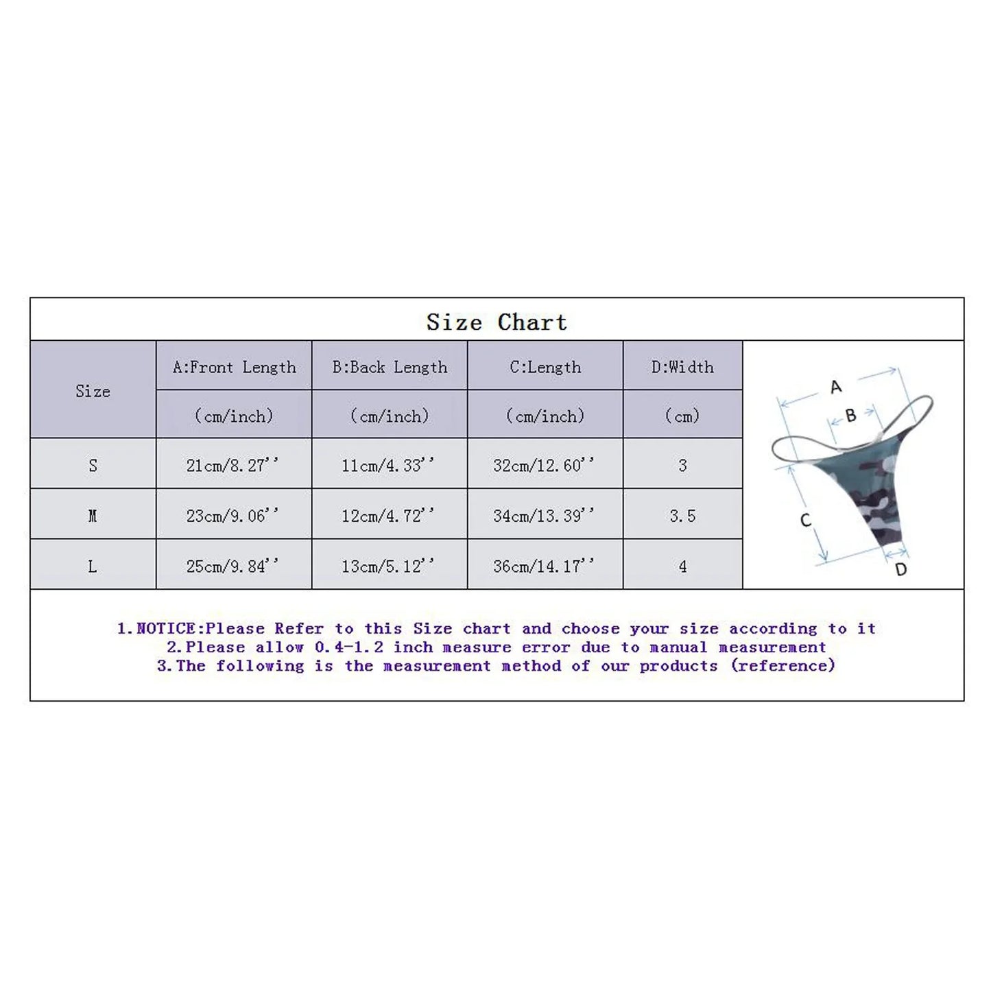 Women's Floral Print Sexy G-String Comfort Low-Rise Panties
