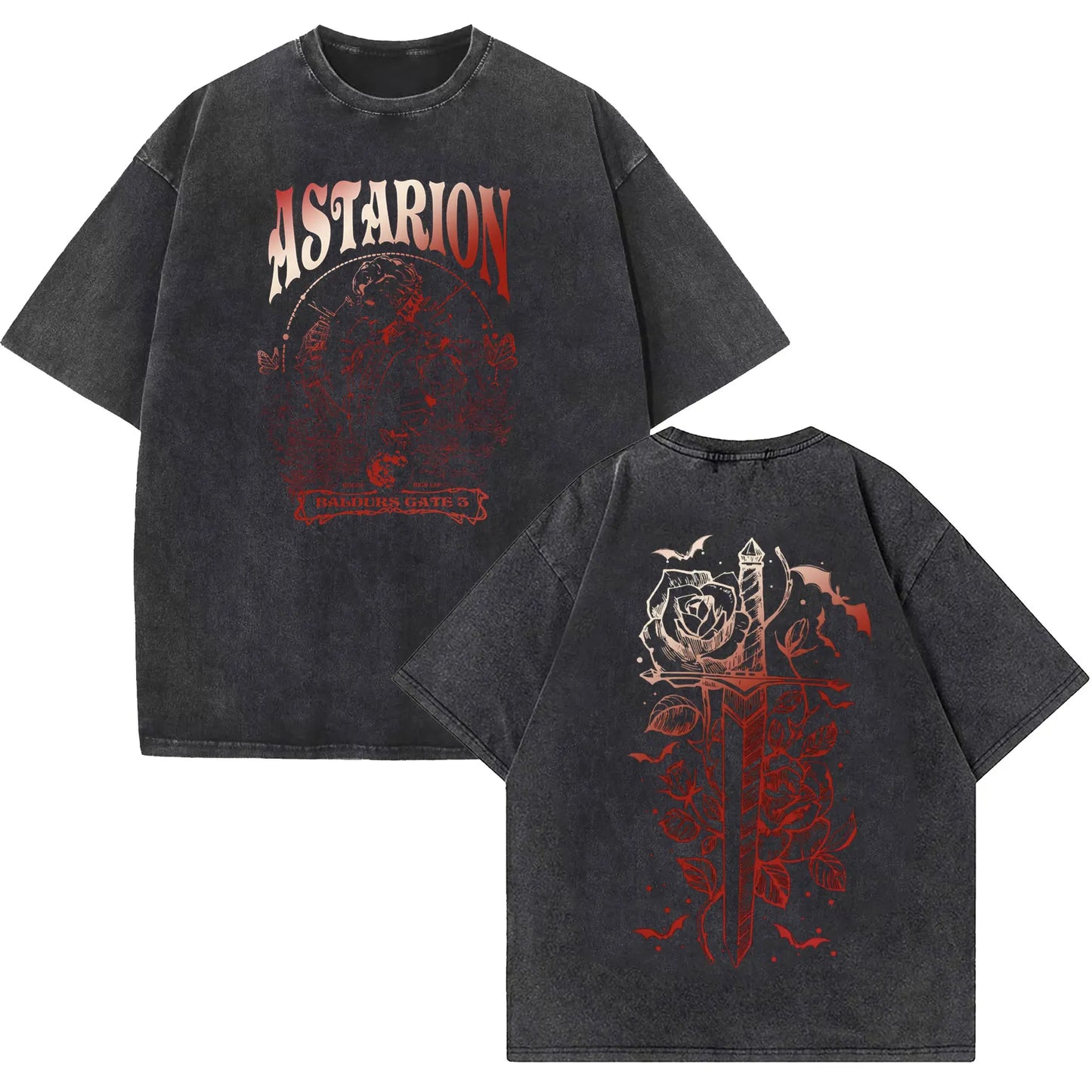 Limitierte Astarion Baldur's Gate 3 Vintage Washed T-Shirts