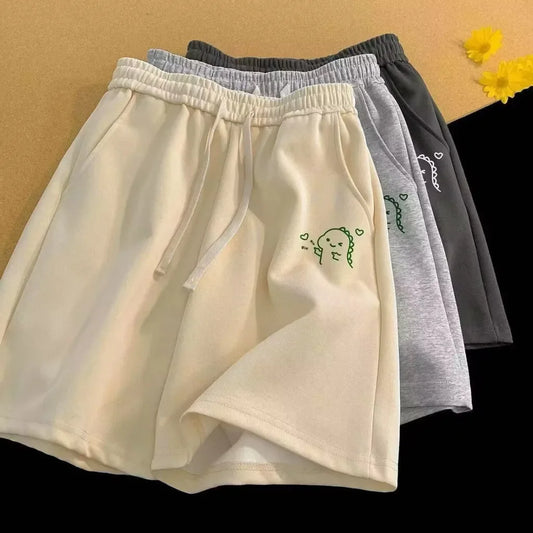 Lässige Shorts mit lustigem Ausdrucksdruck für Herren