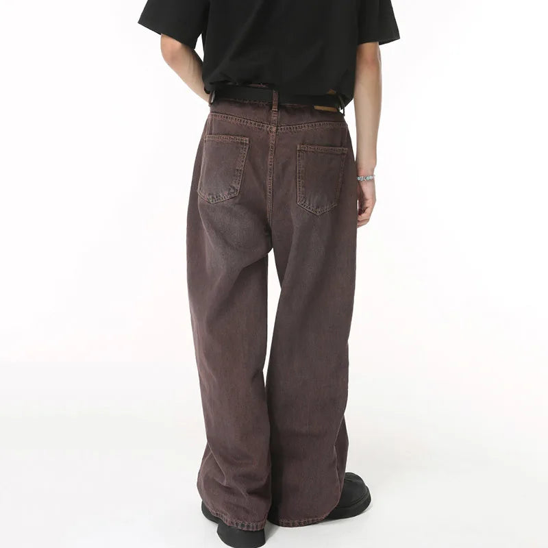 Autumn New Wearproof Straight Tube Denim Pants