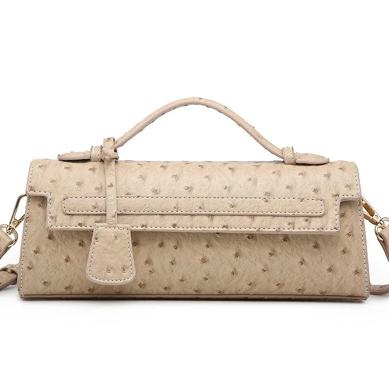 Rechteckige Handtasche mit Schlangenmuster