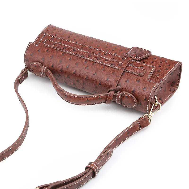 Rechteckige Handtasche mit Schlangenmuster