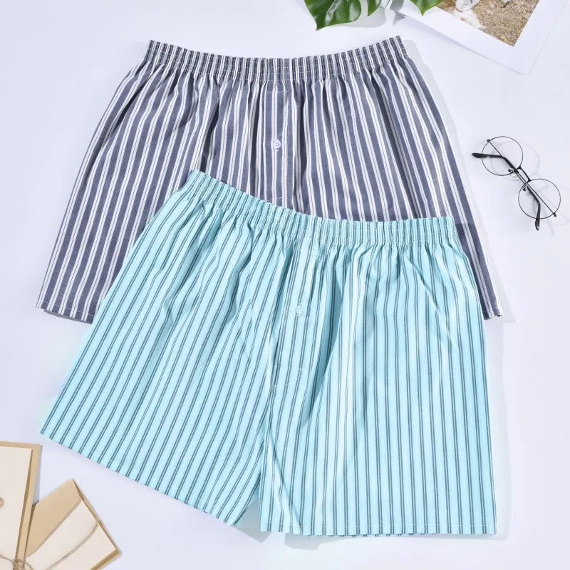 Men Casual 100% Cotton Sleep Underpants