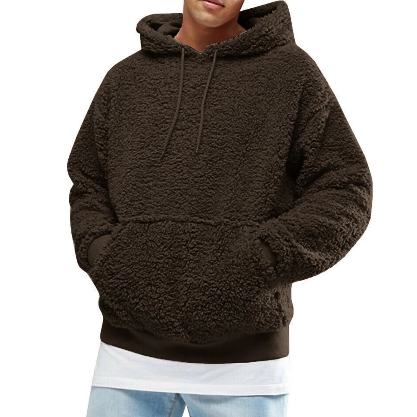 Herbst Winter Herren Sherpa Hoodie