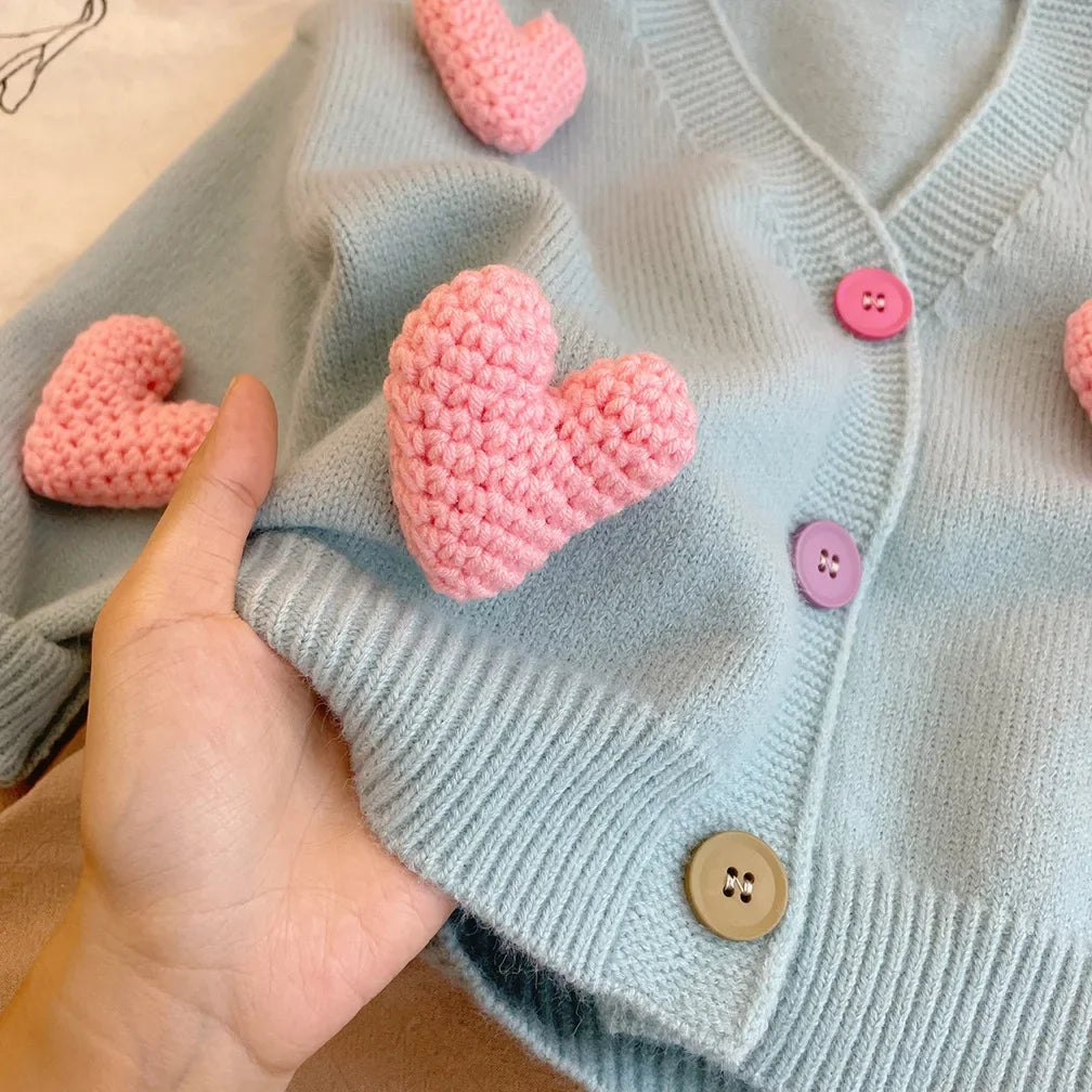 Children's Love Decorated Sweater