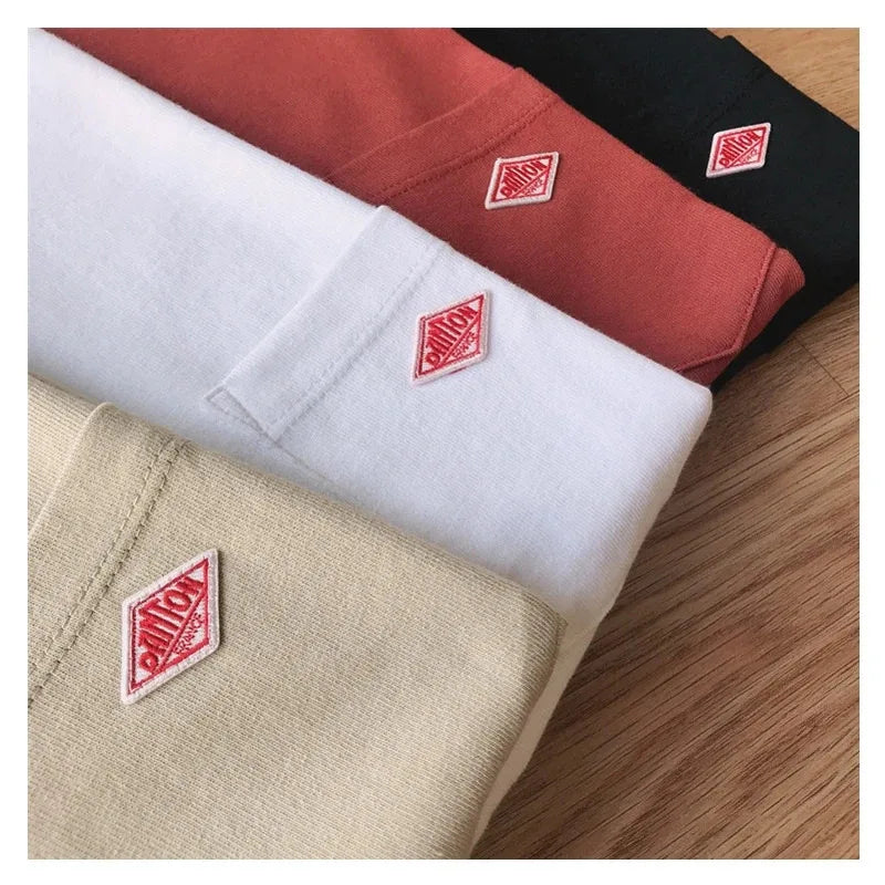 Men Pure Cotton Short Sleeve Loose T-shirt