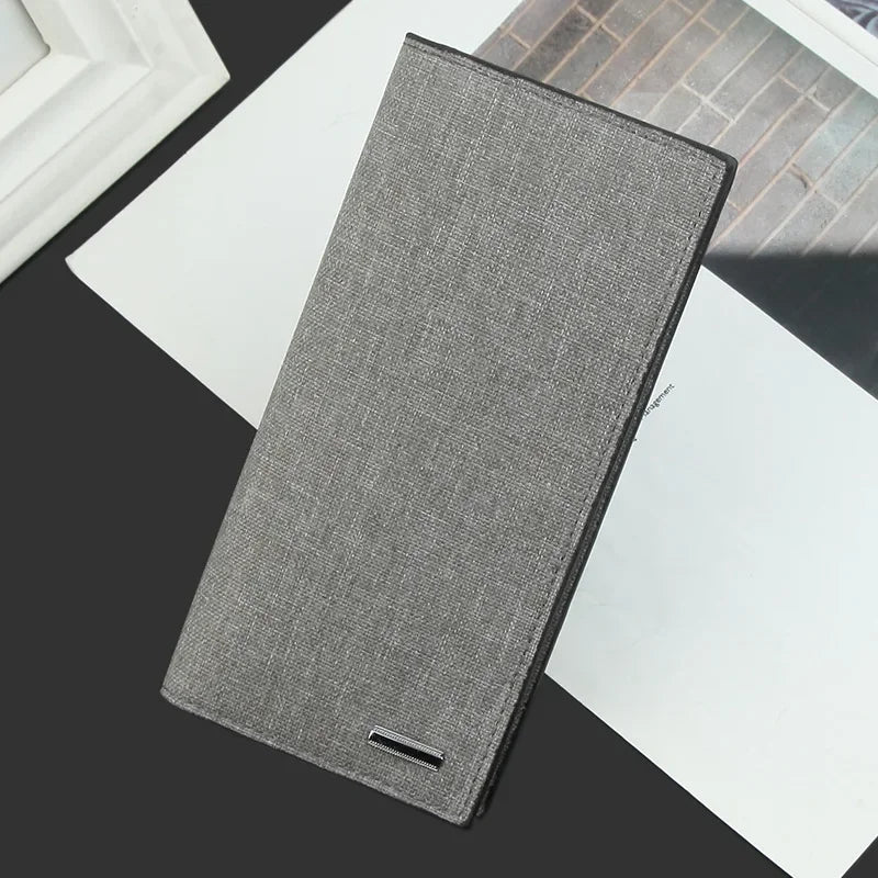 Lässige lange, dünne Clutch aus Segeltuch für Männer