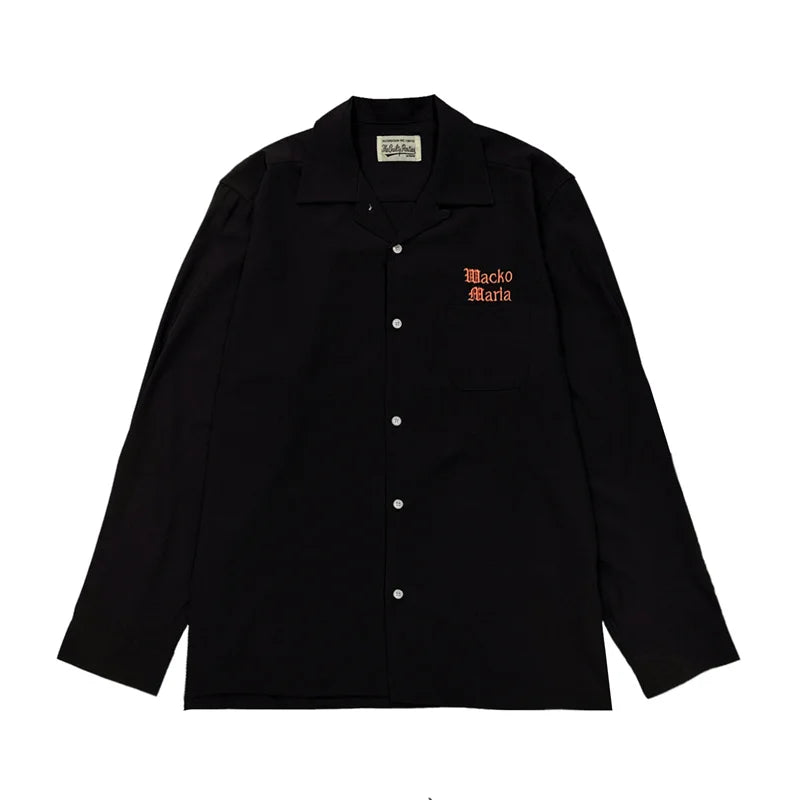 Autumn WACKO MARIA Embroidery Logo Long Sleeve Shirt