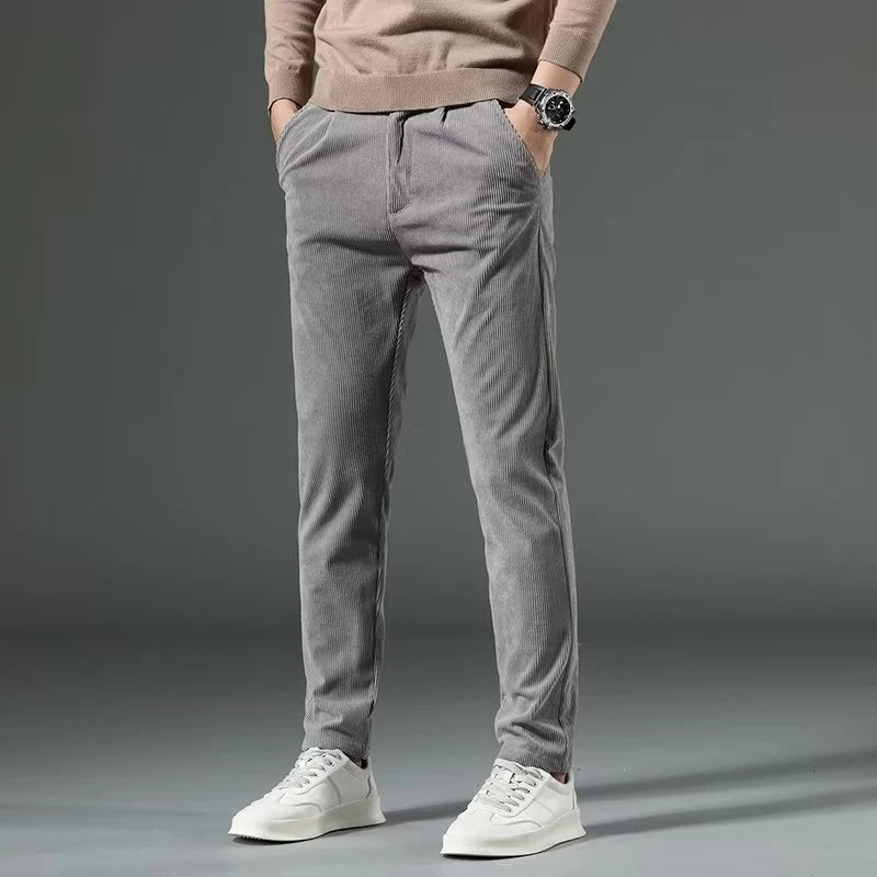 High Quality Brand Men's Corduroy Thicken Pants