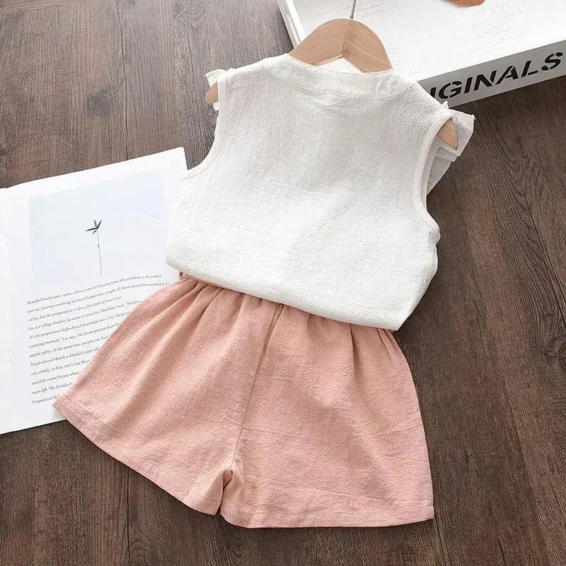 New Kid Baby Girls Feather Clothes Sets
