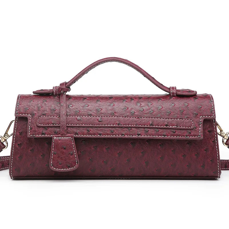 Rechteckige Handtasche mit Schlangenmuster