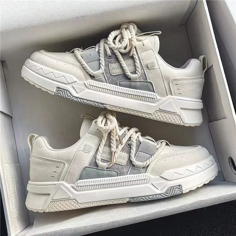 Bequeme Plateauschuhe für Herren mit dicker Sohle