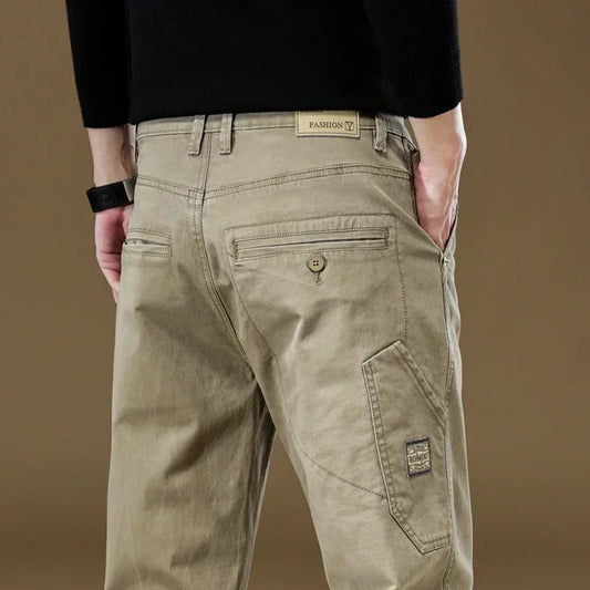 Herbst Neue Herren Baumwolle Jogging Cargo Lange Hose