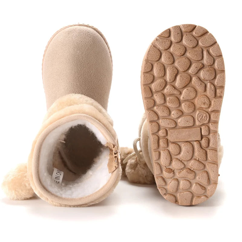 New Girls Winter Comfortable Thick Warm Boots