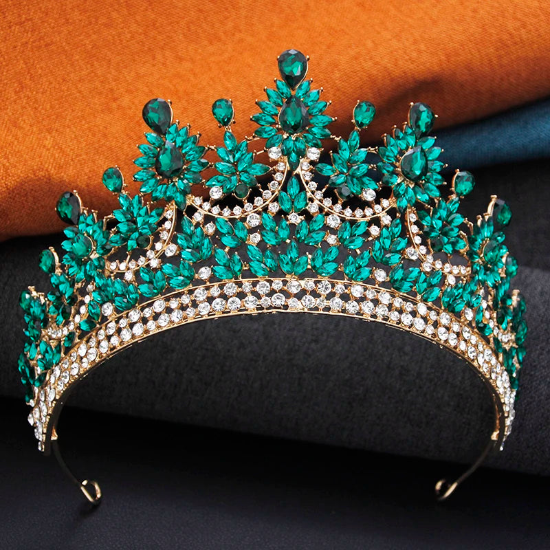 New Crown Royal Queen Tiaras and Crowns Wedding Hair Jewelry