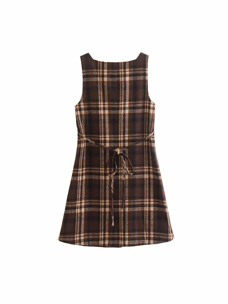 Autumn winter retro sweet loose petite dress