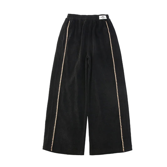 Warm Comfortable Side Stripe trousers