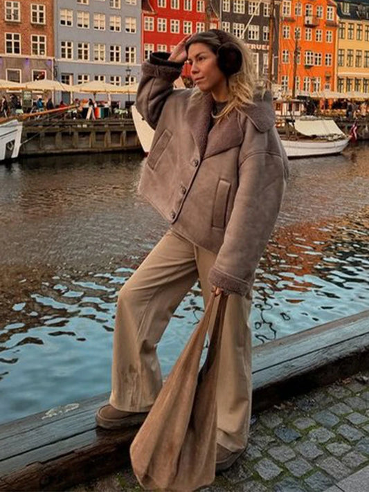 New Lamb Wool Suede Jacket