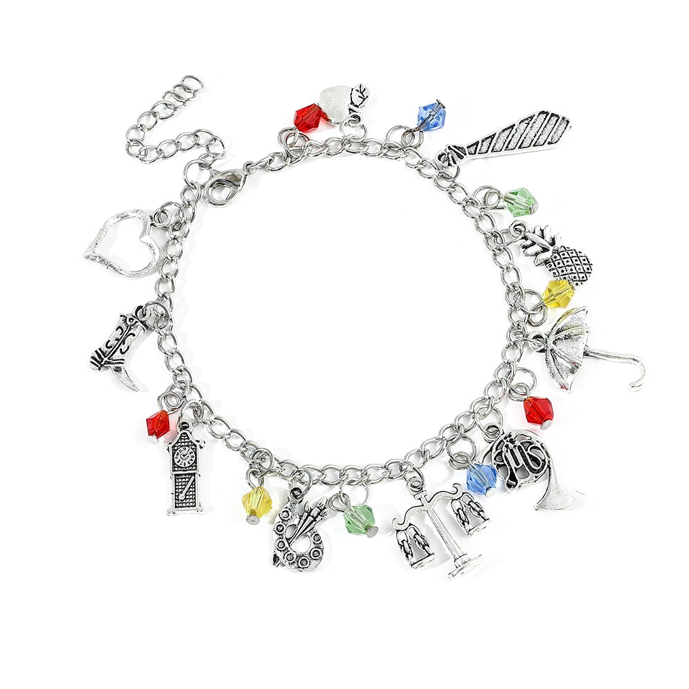 How I Met Your Mother Inspired Horn Umbrella Crystal Pendant Bracelets
