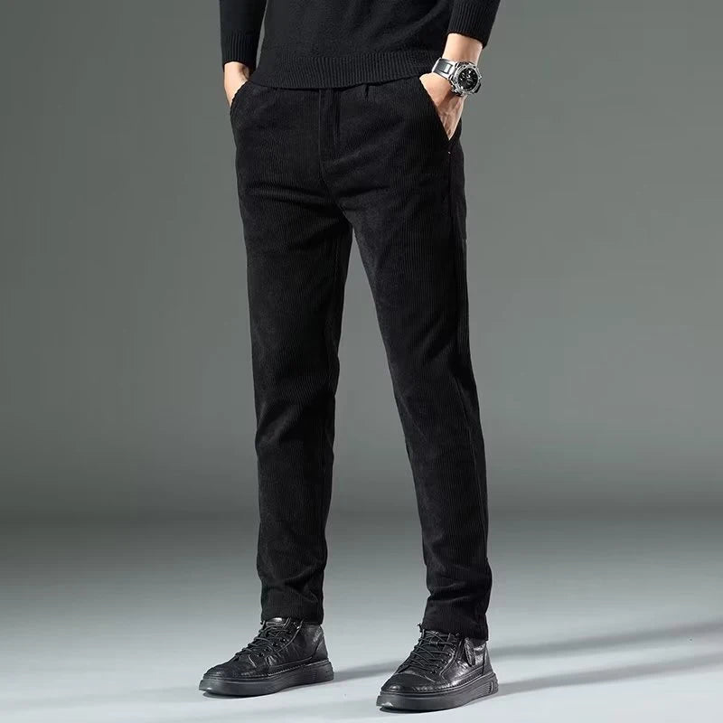 High Quality Brand Men's Corduroy Thicken Pants
