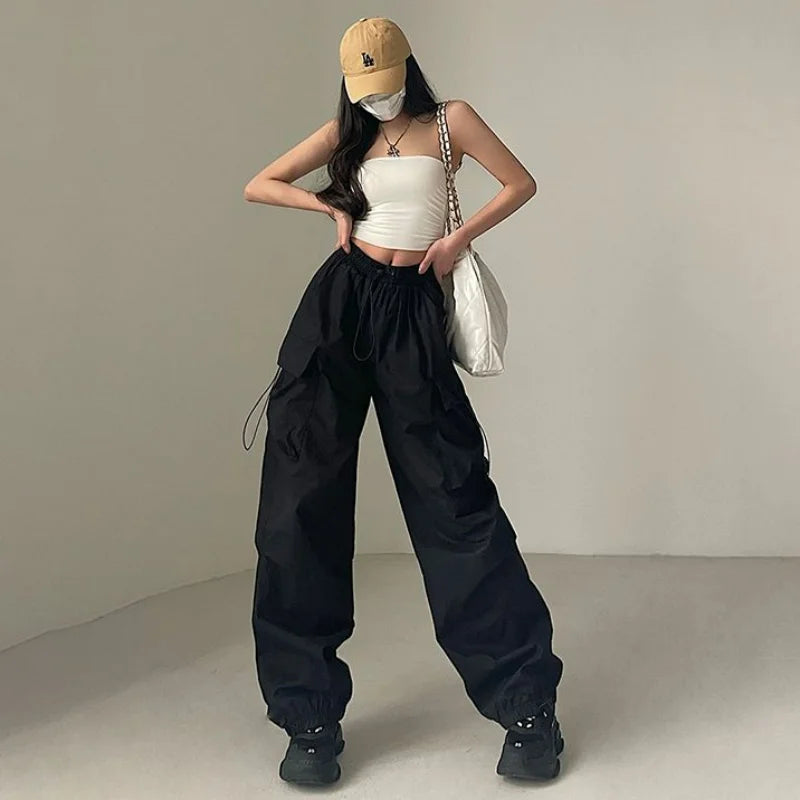 High Waist Taschen Vielseitige Trendsporthose