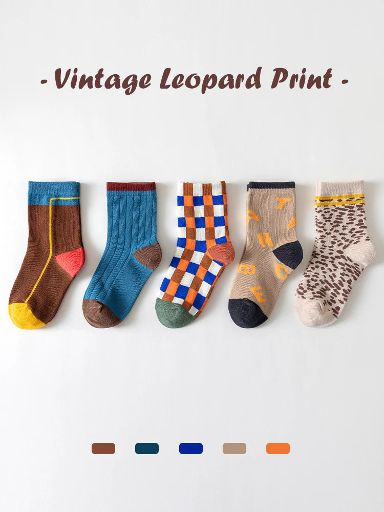 Boy Cartoon Cotton Knitted Sports Socks