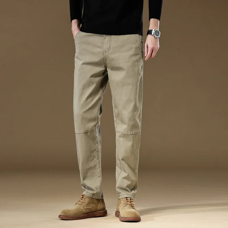 Herbst Neue Herren Baumwolle Jogging Cargo Lange Hose