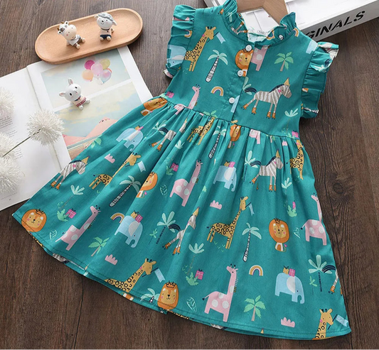 Summer Floral Toddler Kid Party Clothes