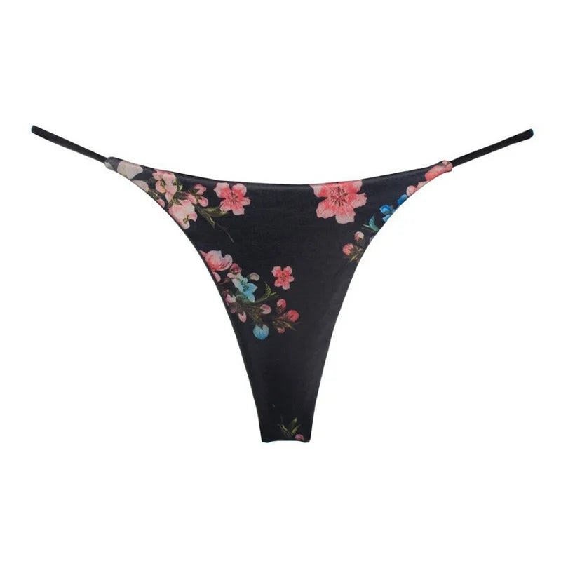 Women Fashion Pure Color Thong Breathable Thin Comfortable Panties