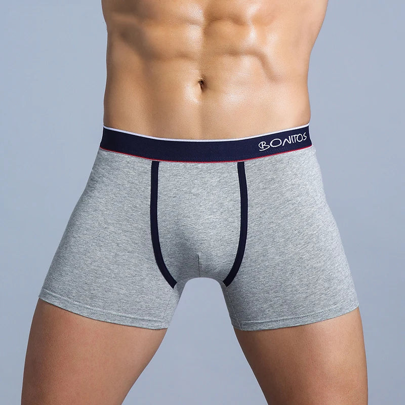 Baumwoll-Boxershorts mit Aufdruck für Herren