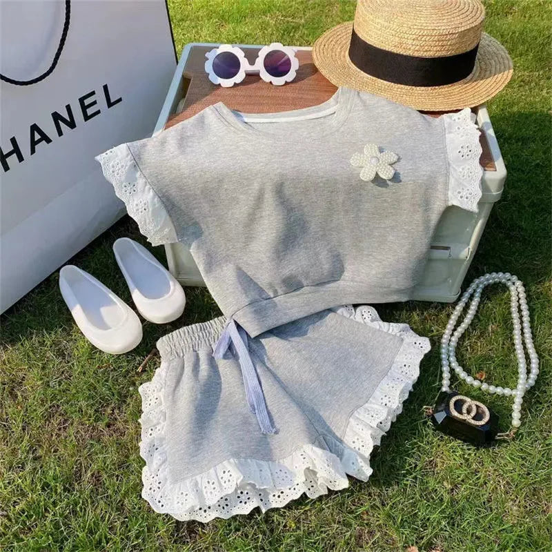 Girls New Summer Two-Piece Set